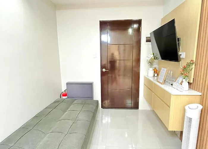 Cozy Family 2br With Wi-fi, Vanity & Work Desk Combo For 4-6pax Near It Park Cebu - Unit Sophia By Gerra 4* 만다웨 시